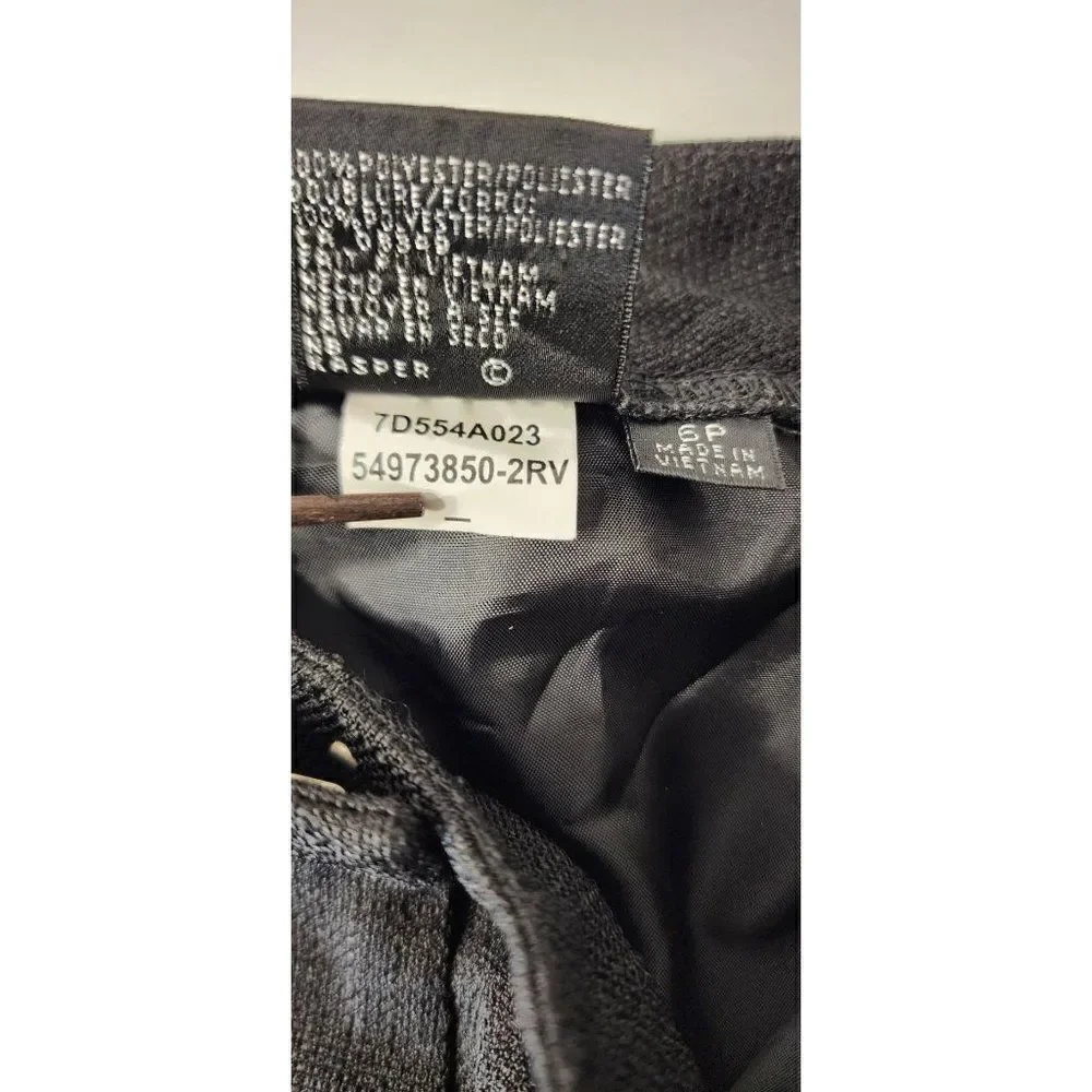 Kasper Petite Polyester Grey Office Pants Size 6P